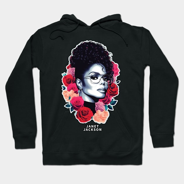 Janet Jackson //\\  Retro Fan Design Hoodie by Trendsdk